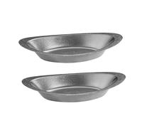 SZLIFE 2x Ciotole per riso al curry Piatti da portata Ciotole per snack in acciaio inossidabile per piccole porzioni di Zuppa Cene Feste, Argento