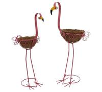 SZLIFE 2X feningo Flamingo Supporto per Fiore Elegante pentola per Fiore all'aperto rastrellino Decorativo per fiorizzi per per Le