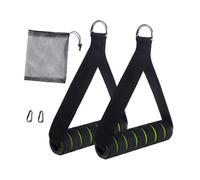 SZLIFE 2X Maniglie per Esercizi, Maniglie per Fasce di Resistenza, impugnature, Accessori per per Allenamento con Cavi, trazioni alla Sbarra, Palestra di, Verde