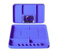 SZLIFE 2x vassoi portautensili in silicone, portautensili flessibile antiscivolo, regalo per uomo, multifunzionale per dadi, bulloni, officina di riparazione
