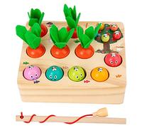 SZLIFE 4 Pezzi Blocchi di Costruzione in Legno con Viti Set per Bambini Blocchi Piccoli in Legno Giochi Avvitabili Stimola Il Pensiero Logico, legno1,