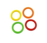 SZLIFE 4x Anelli sensoriali appuntiti, anelli per digitopressione, leggeri, giocattoli sensoriali in PVC per massaggi, giocattoli per uomini,