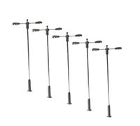 SZLIFE 5 Pezzi Mini Modelli di lampioni stradali per Esterni, Lanterne da Giardino, Accessori per Cortile, Layout, lampade da Giardino, lampioni da Treno, 15 Cm X 6.7 Cm