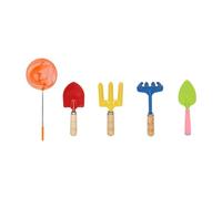 SZLIFE 5 Pezzi per Bambini Utensili da Giardinaggio Kit utensile da Giardino Compatto Regalo Anti -Slip Boys Regalo compreso Rete da Pesca