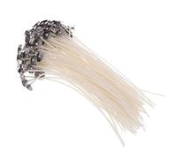 SZLIFE 500 Pezzi di Supporto per Stoppino in Metallo per Candele, Base per Candele, 12,5 X 3 Mm, 100 pezzi-15 cm