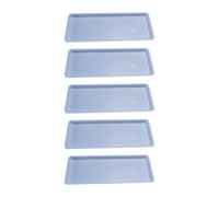 SZLIFE 5X piattiere Vassoio pianta da scolare, Robusto e Rettangolare Vassoio per cammino per Un davavolo, scaffale per uffici, Blu