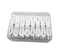 SZLIFE 8X Nastro Antiscivolo per Racchetta da Badminton, Confortevole, Sensazione di Asciutto, Assorbente del Sudore, Impugnatura Morbida, Nastro overgrip da, Bianco