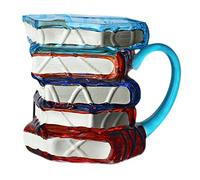 SZLIFE Accessori per Tazze da caffè da Biblioteca, novità, Articoli Colorati, Articoli per la Lettura, per Amanti della Letteratura, Appassionati di Libri, Maniglia Blu