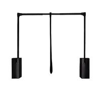 SZLIFE Accessorio per Asta Appendiabiti Estraibile, Resistenza alla trazione 5 kg, Larghezza Regolabile, ferramenta per Appendiabiti, Sollevatore per Armadio, per 94 Cm a 126 Cm