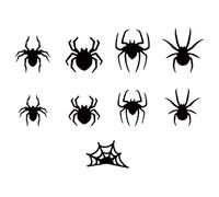 SZLIFE Adesivi murali di Halloween, decorazioni artistiche da parete, adesivi luminosi per finestre per feste in fattoria, 9 Pezzi