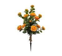 SZLIFE Albero di Camelia Artificiale, Finto Realistico, Robusto, 34,65 Pollici con spiga, pianta di Fiori di Camelia Finta per la casa, Giallo