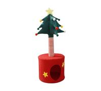 SZLIFE Albero di Natale per Gatti, tiragraffi, Centro attività per Gatti da Interno, Compatto, salvaspazio, Giocattolo Multifunzionale per Animali Domestici,
