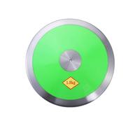 SZLIFE Attrezzatura per Il Lancio del Disco in Nylon da 1,5 kg, Facile da impugnare, con Cerchio in Acciaio per Allenamento Estivo, Verde