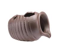 SZLIFE Barattolo della Fontana in Ceramica Barattolo di Cascata circolante, Marrone