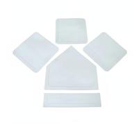 SZLIFE Baseball Base Set Completo Base da Baseball Piatto Marcatore Campo con Piatto di Casa Battitore Resistente Alle Intemperie Trasportabile Adatto per Parchi Cortili Scuole, Bianco, Set 5 Pezzi