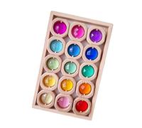 SZLIFE Blocchi da Costruzione Arcobaleno, Giocattoli per l'allenamento sensoriale, Regali di Compleanno, Regalo di Natale, cubi da Costruzione,