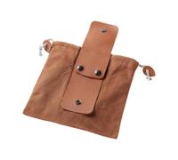 SZLIFE Borsa da foraggiamento pieghevole con sacca per utensili a sospensione con coulsina per la raccolta della frutta per foglie di pietra da, Marrone