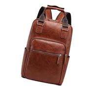 SZLIFE Borsa per bacchetta in cuoio pura di baracca business zaino tamburo sacca per mazzuola per laptop ispessita per il amanti del, Marrone Chiaro