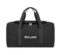 SZLIFE Borsone da -e 59-76L, Borsa Pieghevole in Tessuto Spesso Rinforzato, Ideale per Campeggio, Grande Capacità, Nero grande/Borsa di stoffa sp, Nero