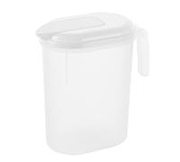 SZLIFE Brocca con Coperchio per Porta Frigorifero, brocca per Acqua, Multiuso, Trasparente, Portatile, bollitore per Acqua Fredda, per succhi, Latte, 1.8 L