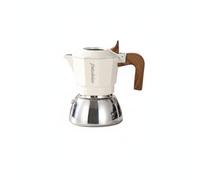 SZLIFE Caffettiera in Acciaio Inox con Base Resistente a Doppia Valvola per Estrazione Espresso Compatibile con Fornelli a Induzione Elettrici E a Gas Manico, Bianco, Acciaio Inox