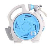 SZLIFE Carrello avvolgitubo da Giardino telescopico per Tubo dell'Acqua, Pratico Carrello avvolgitubo per Tubo dell'Acqua, Set per attrezzo per, Blu