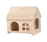 SZLIFE Casetta per Uccelli, Cuccia per pappagalli, Uso per Tutte Le Stagioni, Giocattolo da Gioco, capanno, posatoio per calopsitte, criceti, cacatua, 20.7x15x20 Cm