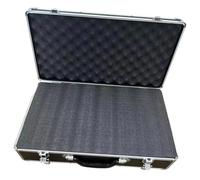 SZLIFE Cassetta portautensili in lega di alluminio, custodia rigida, versatile, organizer per strumenti di viaggio, microfonico