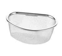 SZLIFE Cestino in rete per lavello, cestino angolare, scolapasta riutilizzabile, portaspazzole, compatto, multiuso, pratico, filtro per rifiuti alimentari, 14x8.5x6 Cm