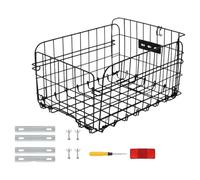 SZLIFE Cestino Posteriore per Bicicletta, Borsa da Trasporto Pieghevole per Animali Domestici, Cestino portaoggetti Portatile per Bicicletta, portaoggetti