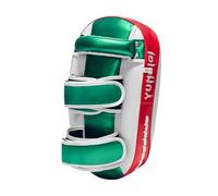 SZLIFE Colpitore Curvo da Boxe. Imbottito per Allenamento di Muay Thai. Cuscino a Scudo. Colpitore da Boxe. Bersaglio per Piede da Kickboxing per Sanda E Tae, Rosso Verde