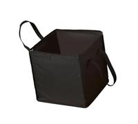 SZLIFE Contenitore per Grucce Rigido con Due Maniglie, Organizer per Appendiabiti Impilabile in Tessuto Oxford per Riporre Giocattoli, Articoli Vari E Altro Ancora, Quadrato Nero