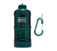 SZLIFE Contenitore per proteine in polvere con tappo superiore, dispenser di proteine impilabile multiuso, contenitore per alimenti per casa, sport, Blu