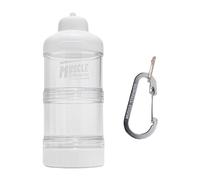 SZLIFE Contenitore per proteine in polvere con tappo superiore, dispenser di proteine impilabile multiuso, contenitore per alimenti per casa, sport, Bianco