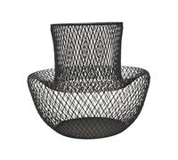 SZLIFE Contenitore porta capsule di caffè in filo di ferro, grande capacità, cestino porta capsule di caffè per bancone di famiglia, hotel, bar, Nero