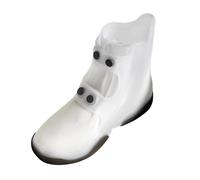 SZLIFE Copriscarpe impermeabili per copriscarpe antipioggia Copristivali durevoli per giorni di pioggia Protezioni per scarpe da ciclismo per sport all'aria, L Bianco