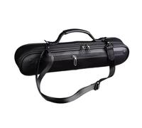SZLIFE Custodia per flauto da viaggio, borsa per flauto da 16/17 fori, multiuso, portatile, tracolla regolabile, borsa per regali, feste, pratica, viaggi, Nero