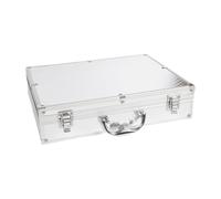 SZLIFE Custodia per microfono, scatola di immagazzinaggio per microfono, scatola di immagazzinaggio per strumenti portatili per canto, trasmissione dal vivo, 43x30x9.5 Cm