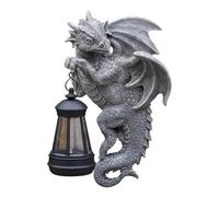 SZLIFE Decorazione Dragon Tree Hugger con luci solari, Regali Moderni per inaugurazione della casa, Statuetta di Animali, Lampada da Paesaggio per Patio,