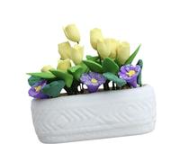 SZLIFE Decorazione Floreale per Casa delle Bambole Decorazione per Casa delle Bambole Giocattolo per Lo Sviluppo Mini Vaso