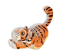 SZLIFE di Carta, Puzzle di Forme, Puzzle Fai da Te, Rompicapo Educativo con Animali, Facile da Assemblare, Adatto All'educazione dei Bambini, Tigre