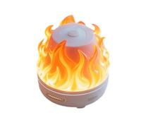 SZLIFE Diffusore Di Aromi Con Luce Notturna Et Altoparlante, Simulazione Di Fiamma, 12 * 14 Cm Umidificatore Ambiente 320 Ml per Casa, Camera Da Letto, Soggiorno, Cameretta Dei Bambini, Bagno