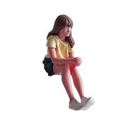 SZLIFE Diorama 1:64 Persone Figurina Collezionabile Mini Figura in Resina Stimolata Modello per Micro Paesaggio Tavolo di Sabbia Progetti in Miniatura, Style F
