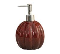 SZLIFE Dispenser di Sapone a Forma di Zucca di Halloween, Dispenser di Sapone Liquido per Le Mani Autunnale, Decorazione alla Moda, Bottiglia di lozione, Rosso