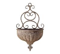 SZLIFE Fioriera da Parete, portavasi da Appendere, Porta Piante in Ferro, fioriera da Appendere a Parete per ringhiera del Cortile, Recinzione, Balcone, Piccolo
