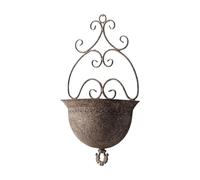 SZLIFE Fioriera da Parete, portavasi da Appendere, Porta Piante in Ferro, fioriera da Appendere a Parete per ringhiera del Cortile, Recinzione, Balcone, Grande