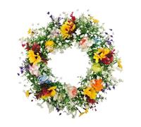 SZLIFE Ghirlanda di fiori semplice ed elegante, ideale per e l'estate, perfetta per decorare pareti in stile rustico, festival o feste.