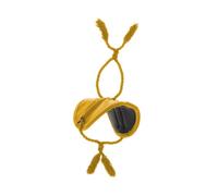 SZLIFE Ghirlande Natalizie, Fermagli per Appendere ghirlande, prevengono i Graffi, Fascette Decorative Flessibili con Imbottitura per lampioni, Giallo