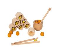 SZLIFE Giocattoli impilabili per ordinare alveari, gioco di abbinamento tra e alveari, regali di compleanno per bambini in età prescolare, giocattolo