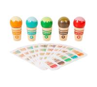 SZLIFE Giocattolo didattico per bambini a forma di gelato, gioco di abbinamento di colori, attività di gioco per sviluppare le capacità motorie